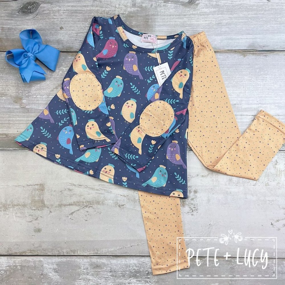 Pete + Lucy Two Piece Set Long Sleeve + Leggings